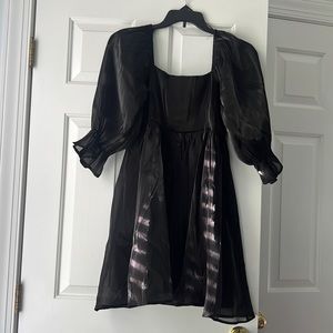 Black sheer dress